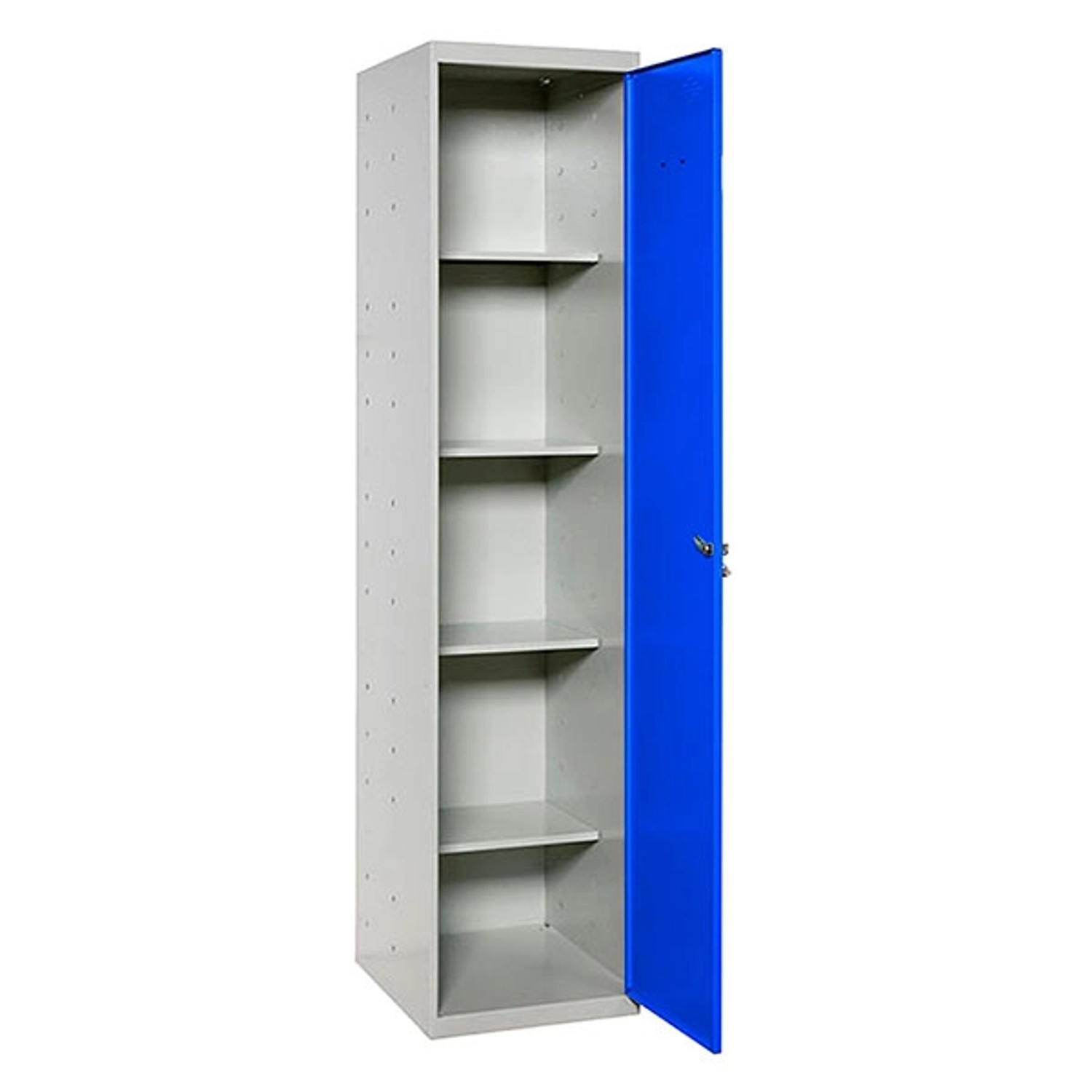 PROREGAL Putzmittelschrank AMEGO HxBxT 180 x 40 x 40 cm 4x Fachboden Blau-G günstig online kaufen