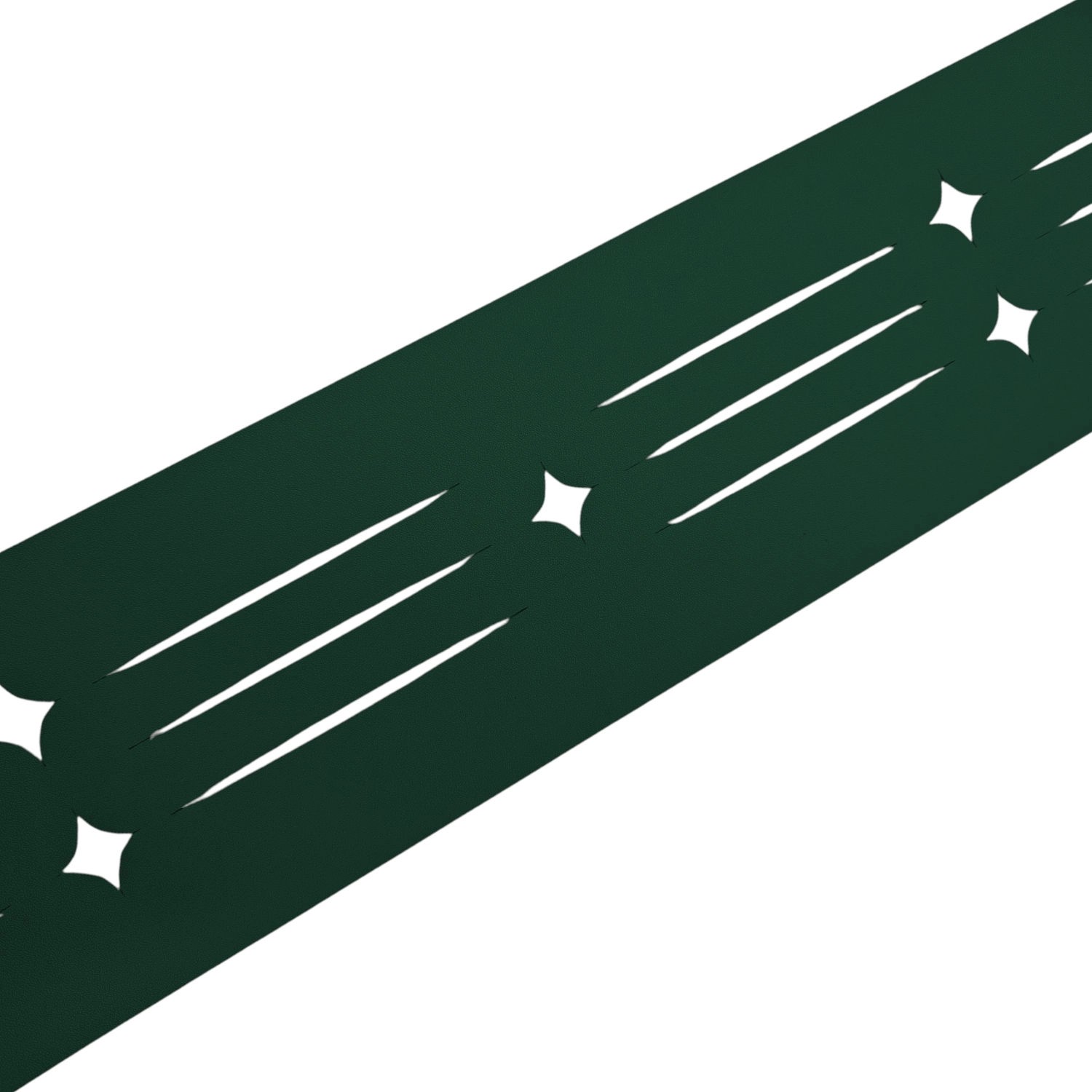 zaunzu Sichtschutz Dekor Starline mit Lasermuster für Doppelstabzaun Grün 2 günstig online kaufen