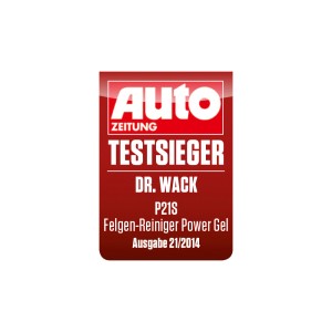 Siegel: Dr. Wack P21S Felgen-Reiniger Power Gel, Testsieger.