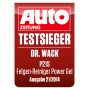 Siegel: Dr. Wack P21S Felgen-Reiniger Power Gel, Testsieger.
