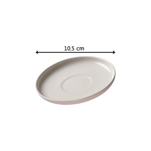 Ritzenhoff & Breker Jasper Untertasse, rosa, 10,5 cm, für Espressotasse, Steinzeug.