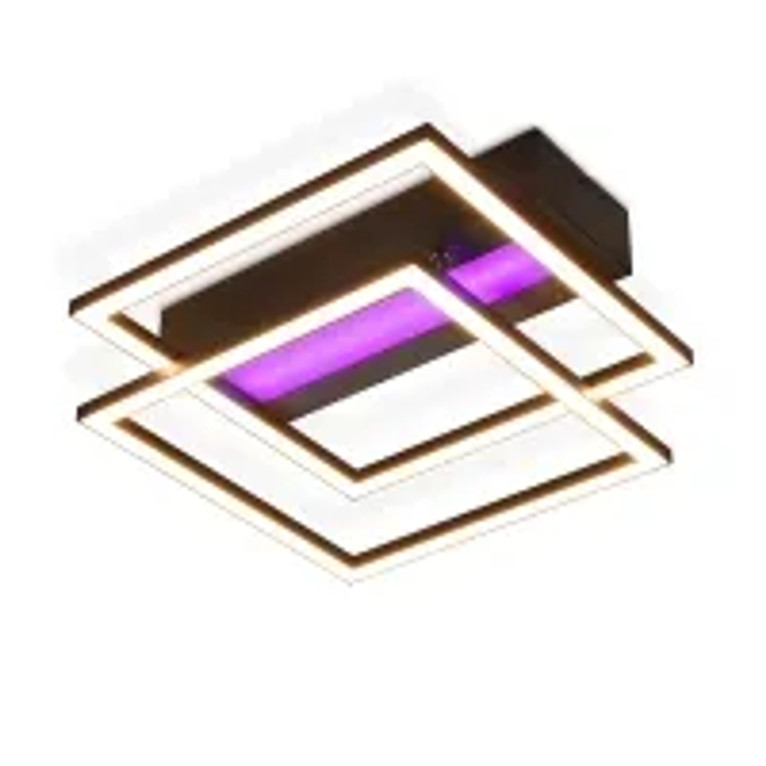 NETTLIFE LED Deckenleuchte aus Metall L37cm Schwarz