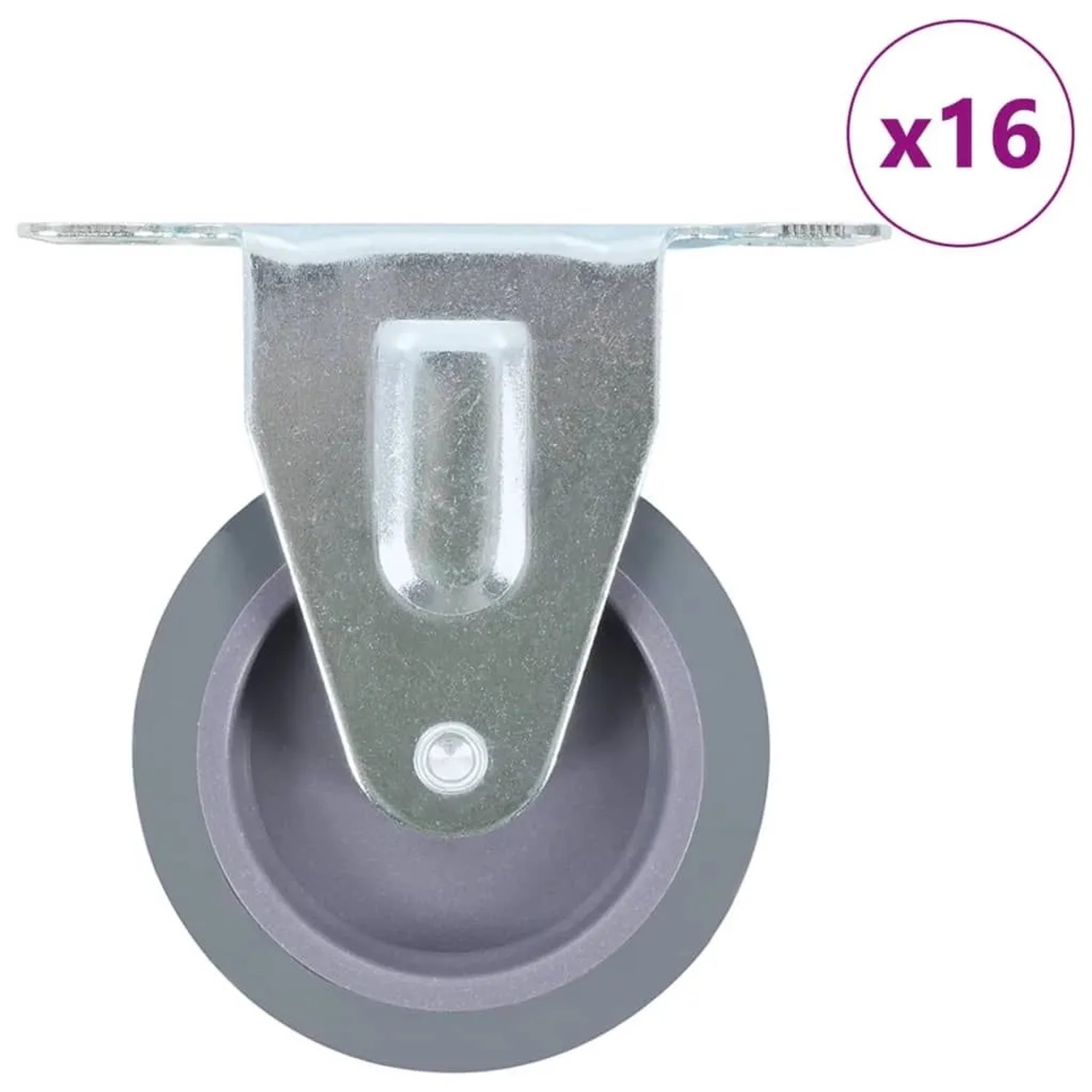 vidaXL 16 Stk Bockrollen 75 mm 277828