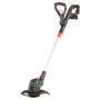 Gardena Akku-Rasentrimmer ComfortCut 23/18 mit Akku und Ladegerät für präzise Rasenkanten.