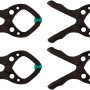 wolfcraft Microfix Federzwingen, 4er-Set, Spannwerkzeug für Modellbau & Co.