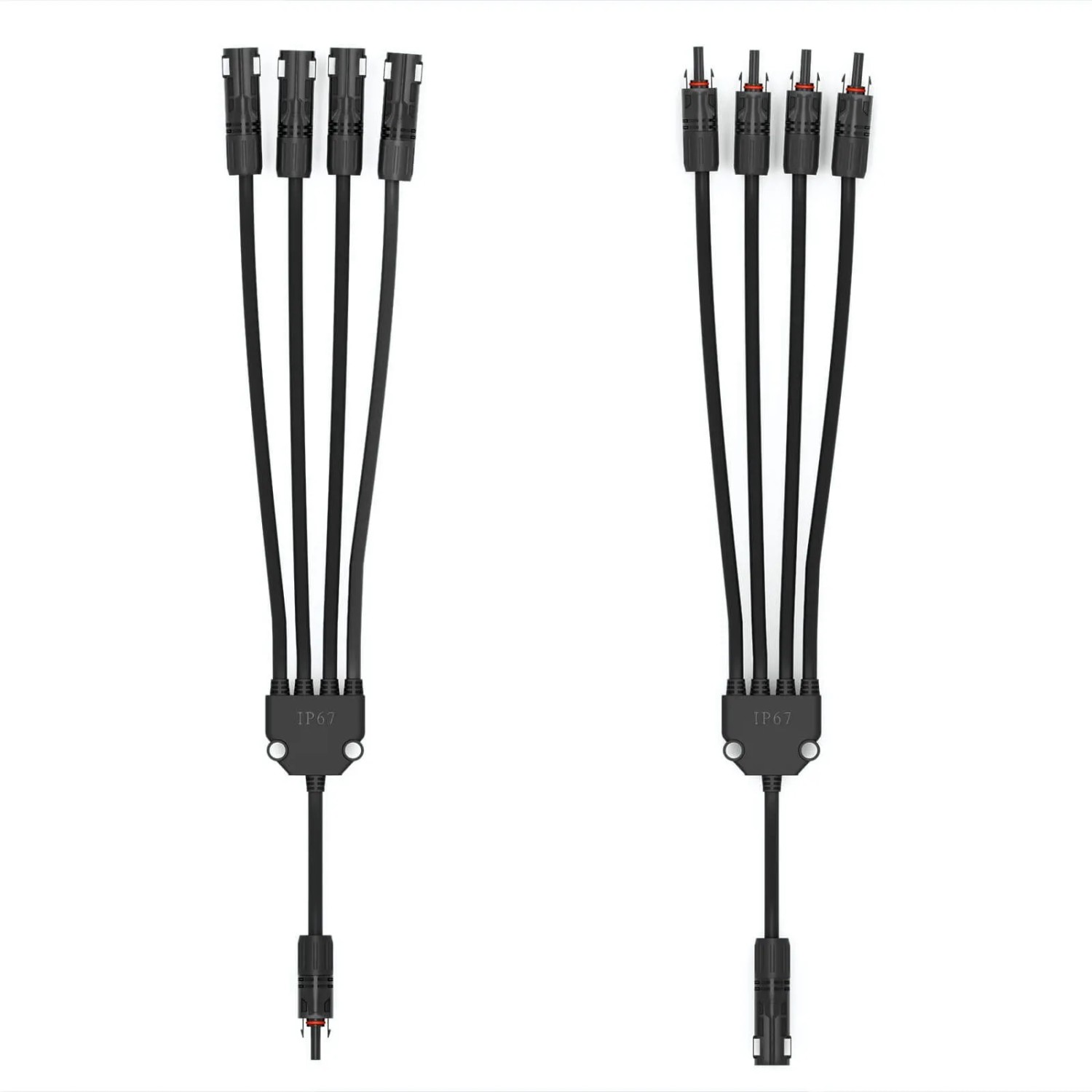 hb-digital Solar Stecker Verteiler Typ-Y 4-fach Solarkabel Verbinder