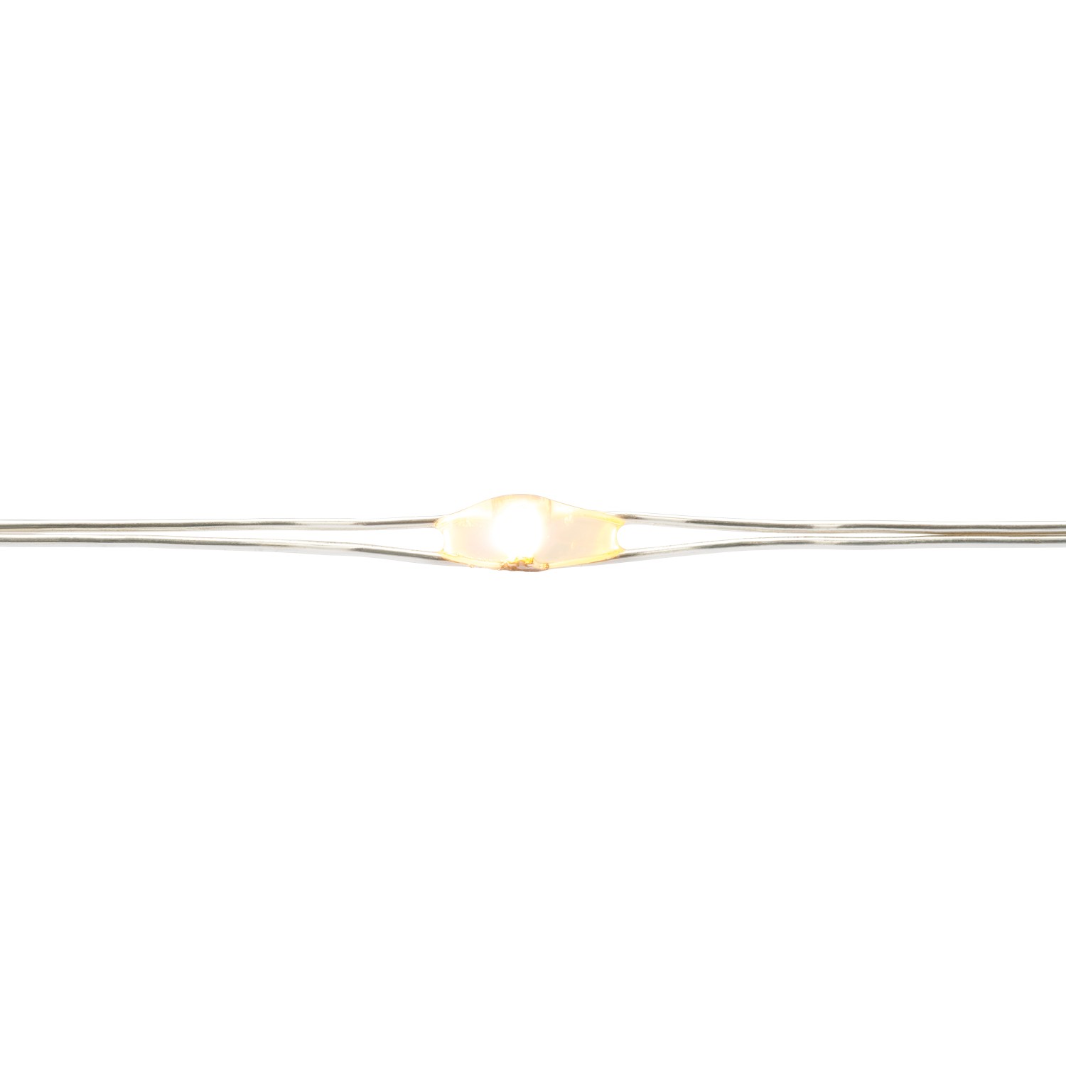 LED-Drahtlichterkette, 4 m, mit warmweißen LEDs für Innen & Außen.