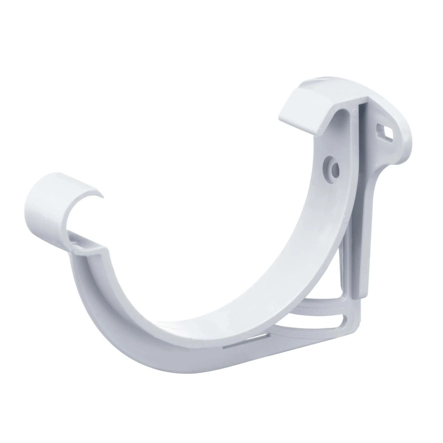 Inefa Stirnbretthalter Halbrund PVC NW 100 Weiß Befestigung Dachrinne