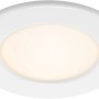 Weiße Brilo LED Einbauleuchte Thin, 6W, warmweiß, ideal für Bad & WC.