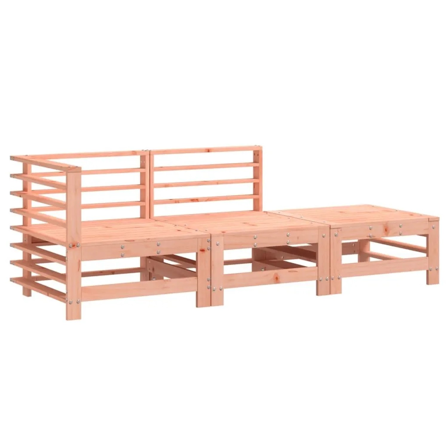 vidaXL 3-Tlg Garten-Lounge-Set Massivholz Douglasie 825651