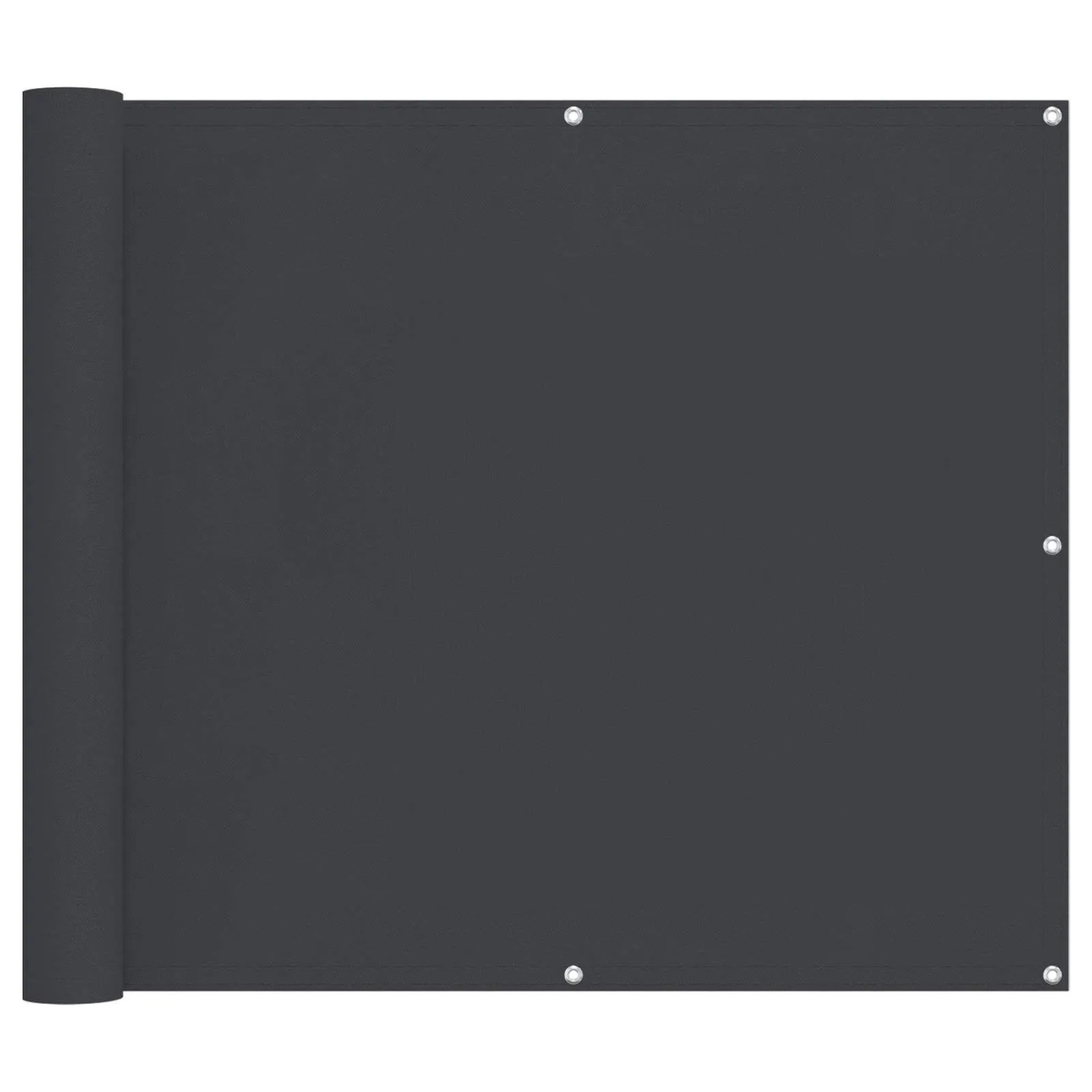 vidaXL Balkonsichtschutz Schwarz 90 x 200 cm 42030847