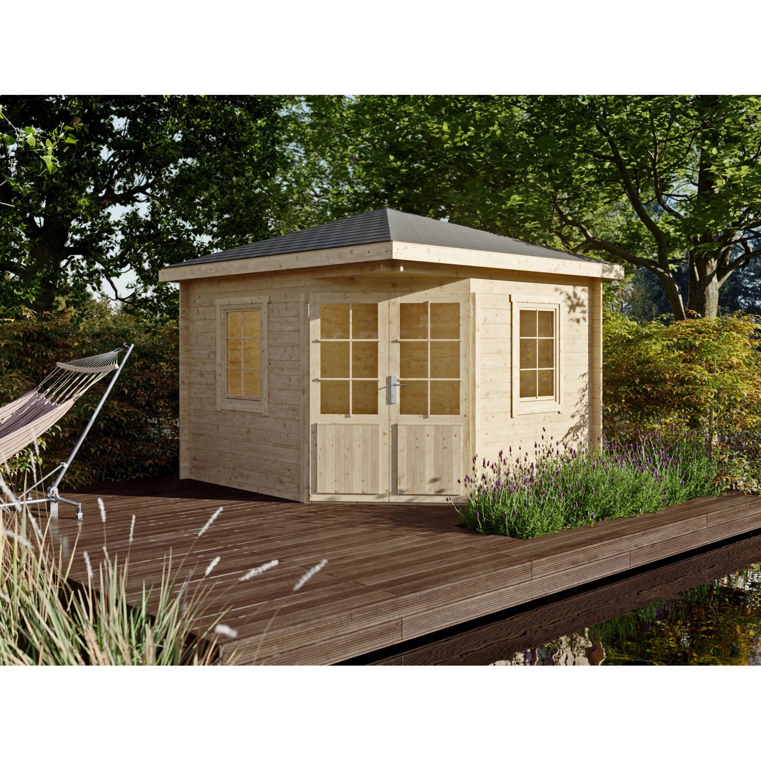 Fjordholz 5-Eck Gartenhaus Modell Evelyn 3A günstig online kaufen