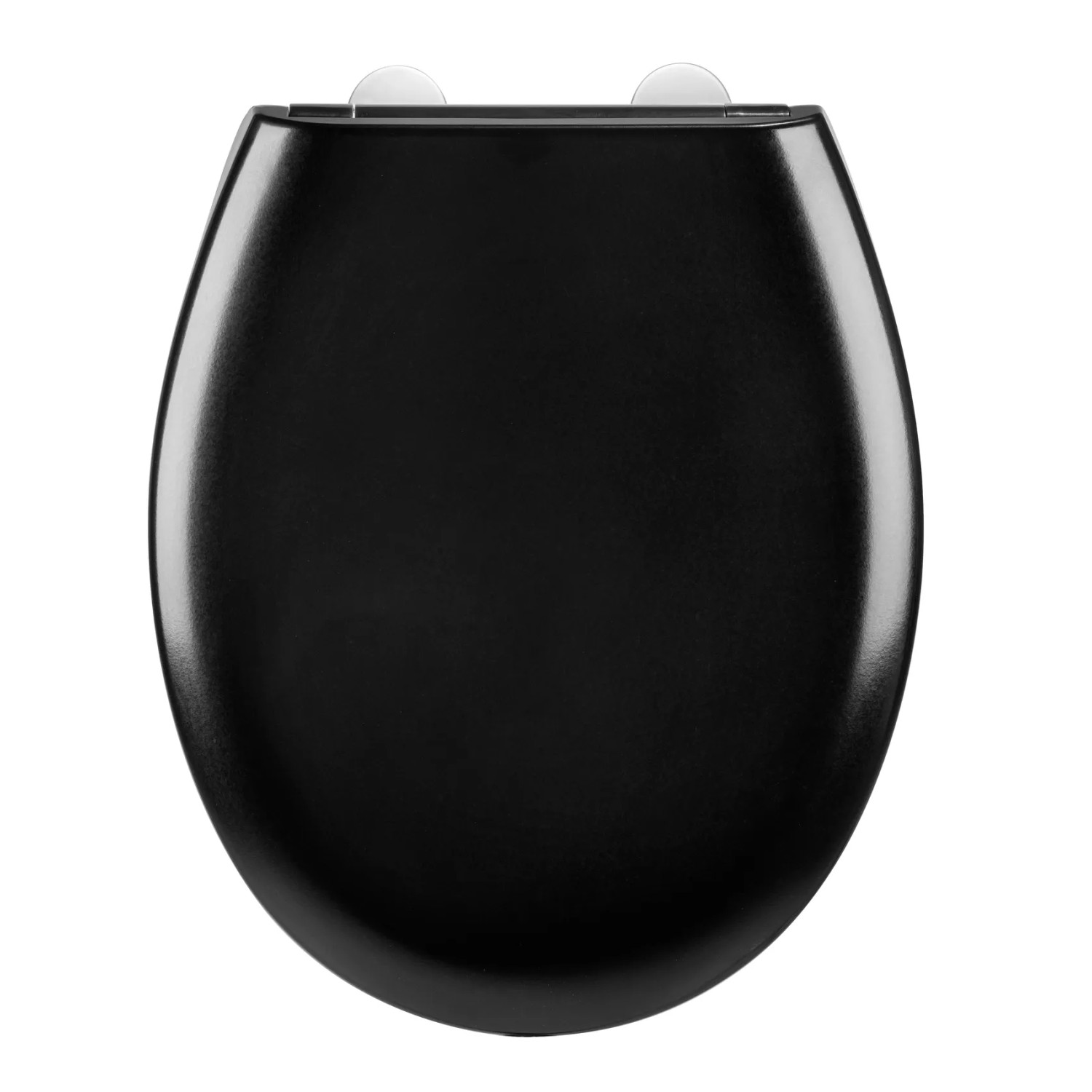 Sedile WC Wenko Rieti, Nero, In Duroplast Con Chiusura Soft-close E Fissaggio Fix-Clip