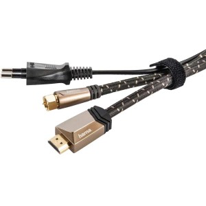 Hama Klett-Kabelbinder, 20 Stück, 12x200mm, schwarz, wiederverwendbar zum Bündeln von Kabeln.