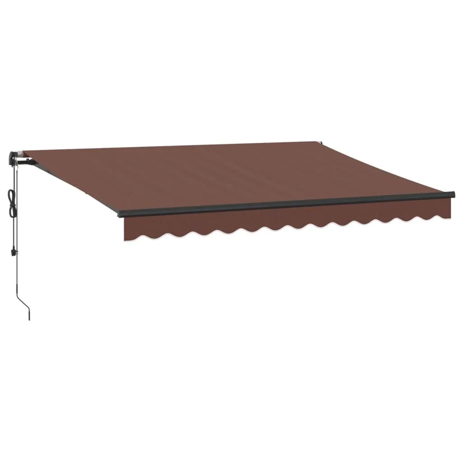 vidaXL Markise Automatisch mit LEDs Braun 350x250 cm 3310207