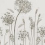 Schöner Wohnen Fototapete mit floralem Muster in Grau-Beige, 270x212 cm.