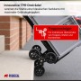 PROREGAL Treppensackkarre ELEPHANT mit innovativen TPR-Dreirädern überwindet mühelos eine Stufe. Schwarz, klappbar, 80kg.