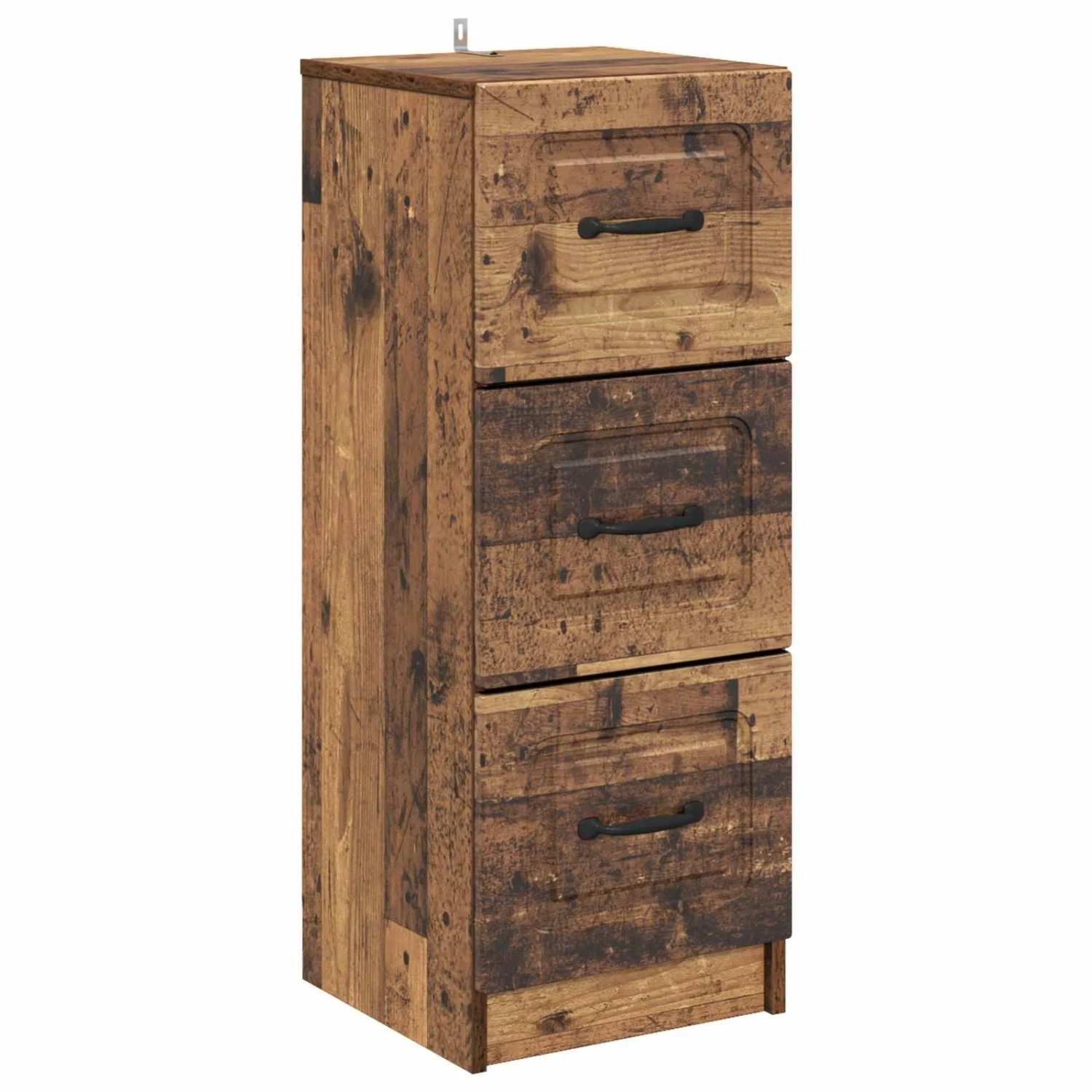 vidaXL Schubladenschrank Altholz 33 x 34,5 x 87 cm Holzwerkstoff 895773