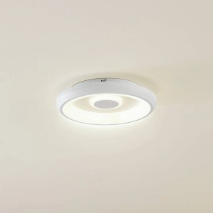 Lindby LED Smart Home Deckenlampe Lynden 10013312 Dimmbar in Weiß 1-flammig Wohnzimmerleuchte