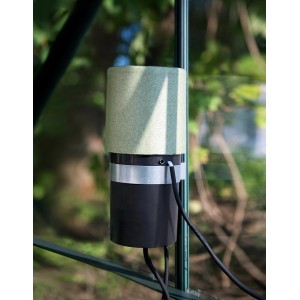 Hydromat Bewässerungsanlage-Set für Gewächshäuser mit Thermostat und 50 Tropfstäben.