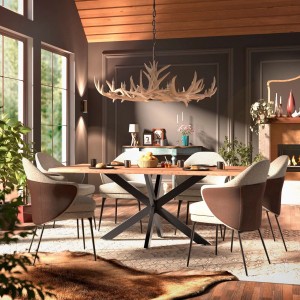 SOTECH SPIDER Tischgestell Schwarz Höhe 710 mm Breite 680 mm Länge 1200 mm für Esstisch