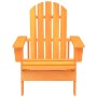 Oranger vidaXL Adirondack-Gartenstuhl aus massivem Tannenholz. Robuster Gartenstuhl für Terrasse & Garten.