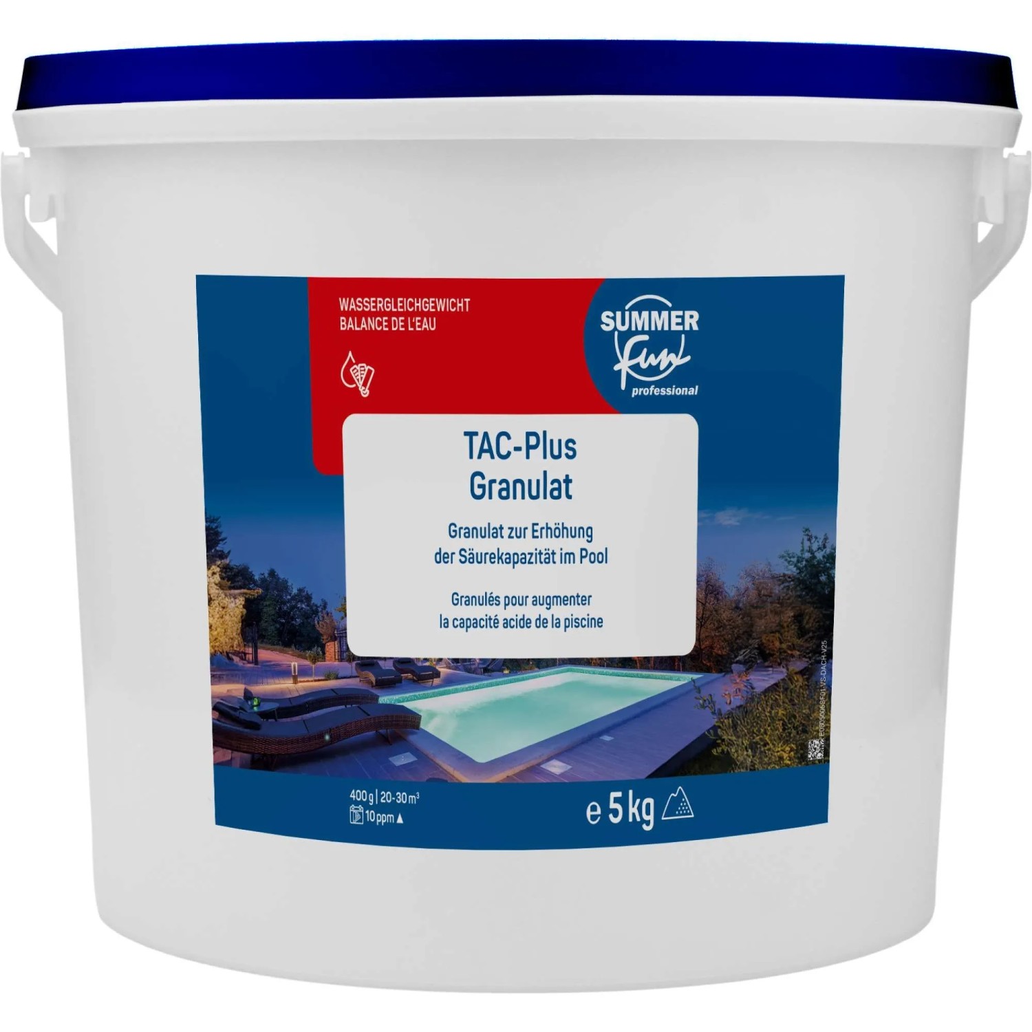 Summer Fun PRO TAC Plus Granulat 5 kg Anhebung der Pool Alkalinität