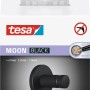 Tesa Moon Handtuchhaken, schwarz matt, zur Wandmontage ohne Bohren.