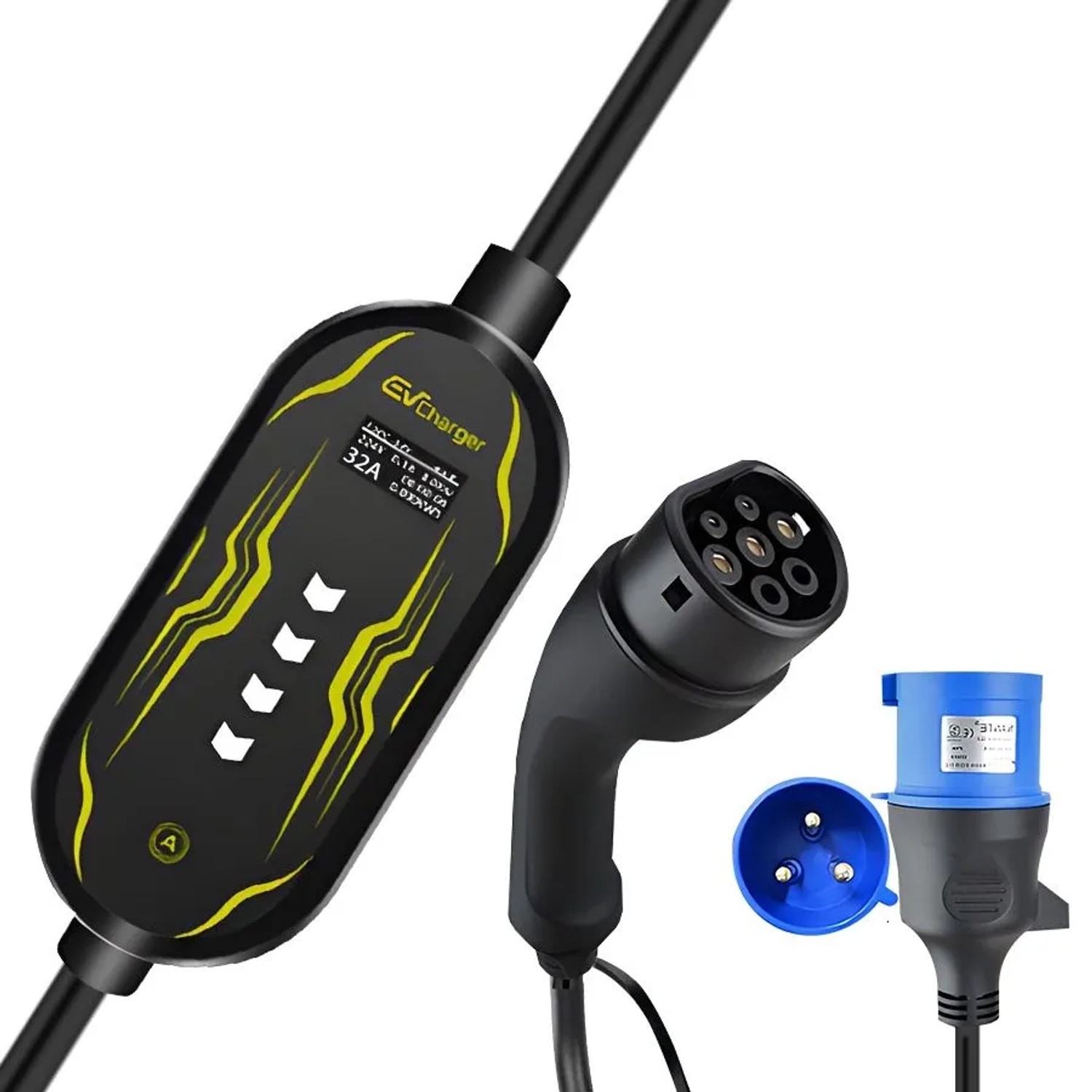 Junsun EV Ladegerät 7kw 5m Cable Smart App Type 2 1-phasig 6-32A