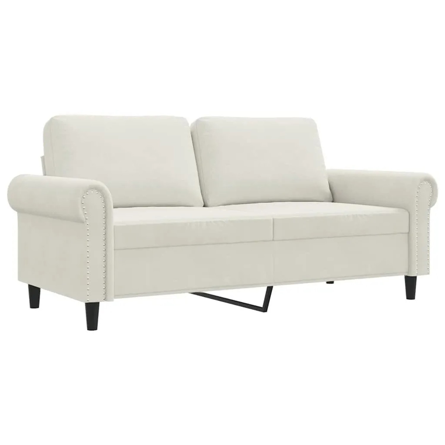 vidaXL 2-Sitzer-Sofa Creme 140 cm Samt 359537 günstig online kaufen