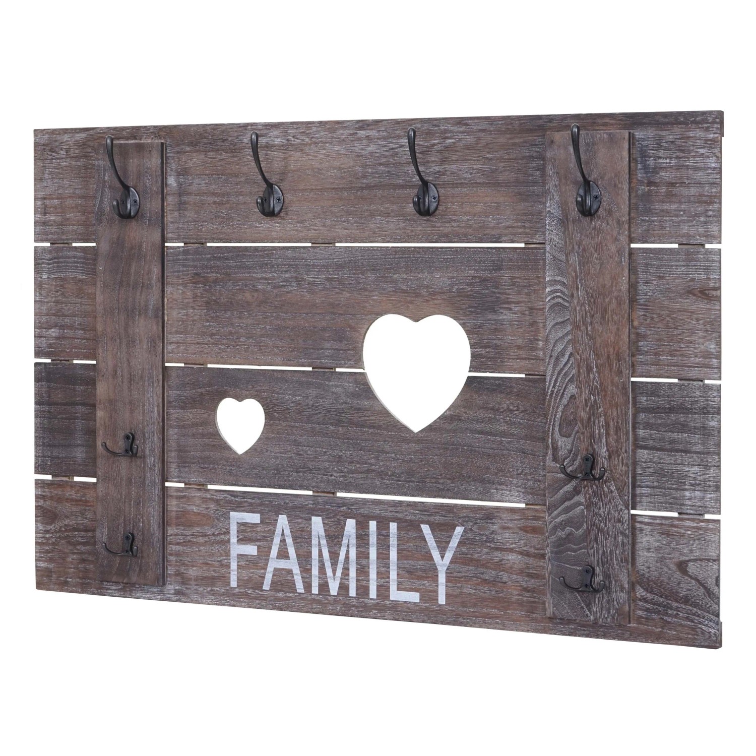 MCW Wandgarderobe C89 Family Shabby-Look Braun Shabby