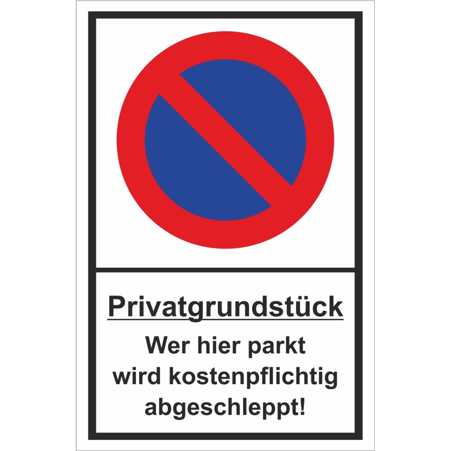 Warn- und Hinweissschild Privatgrundstück Wer hier Par... 30 cm x 20 cm PST günstig online kaufen