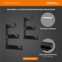 Walimex 2Er-Set 3-Fach Hintergrundhaken 21X4X33Cm 6Kg Metall Wand Decke Studio_8