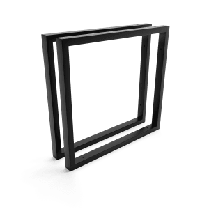 HEVVA Waschtischhalterung REUSS 45 cm Tief 2er Set Schwarz