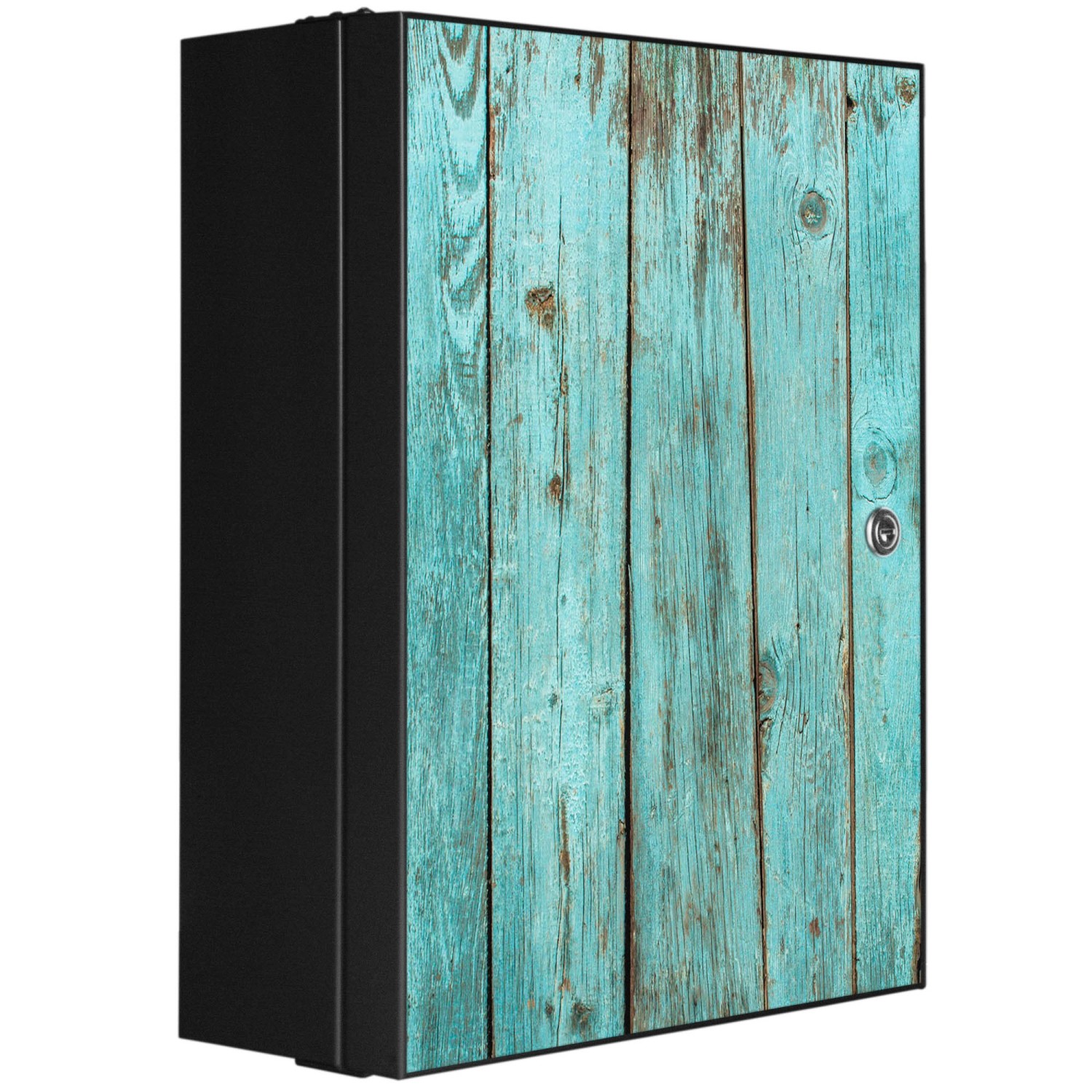 Banjado XXL Medizinschrank Abschliessbar 35x46x15cm Arzneischrank Anthrazit günstig online kaufen