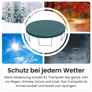 Zero Gravity Trampolin Abdeckung für Ø366cm Trampoline, runde Abdeckplane, universell