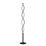 Moderne, dimmbare LED Stehlampe Welina in Schwarz aus Metall, 150cm hoch für Wohnzimmer.