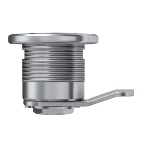 Basi Hebelschloss HS 309 für JU-Briefkästen, verschiedenschließend, hell vernickelt.