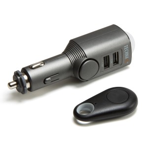 Technaxx Auto-Alarmanlage TX-100 mit Fernbedienung, grau. Alarmanlage für Auto, Wohnmobil & Boot.