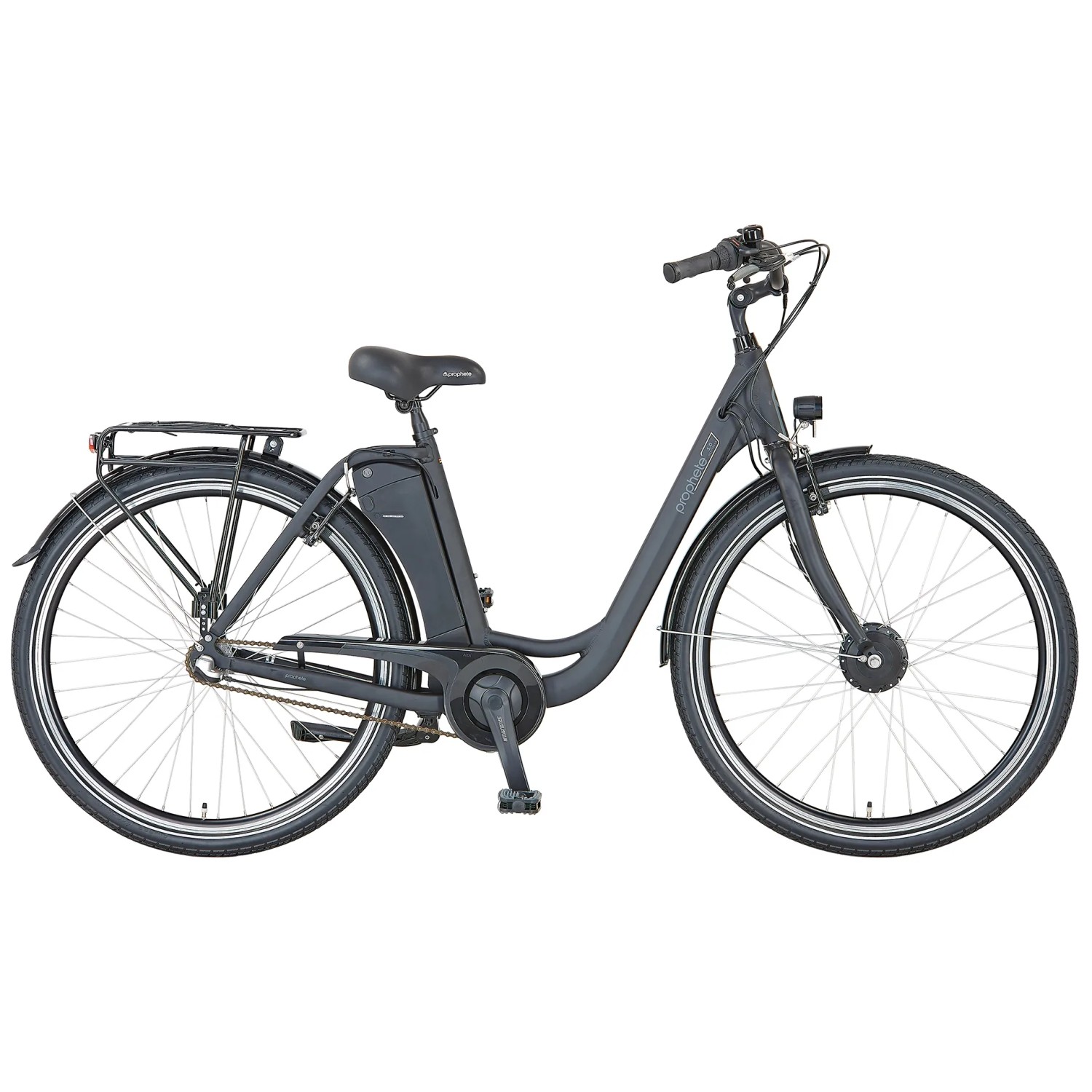 Prophete City E-Bike Geniesser 1.0 Damenrad, 28 Zoll, schwarz matt.