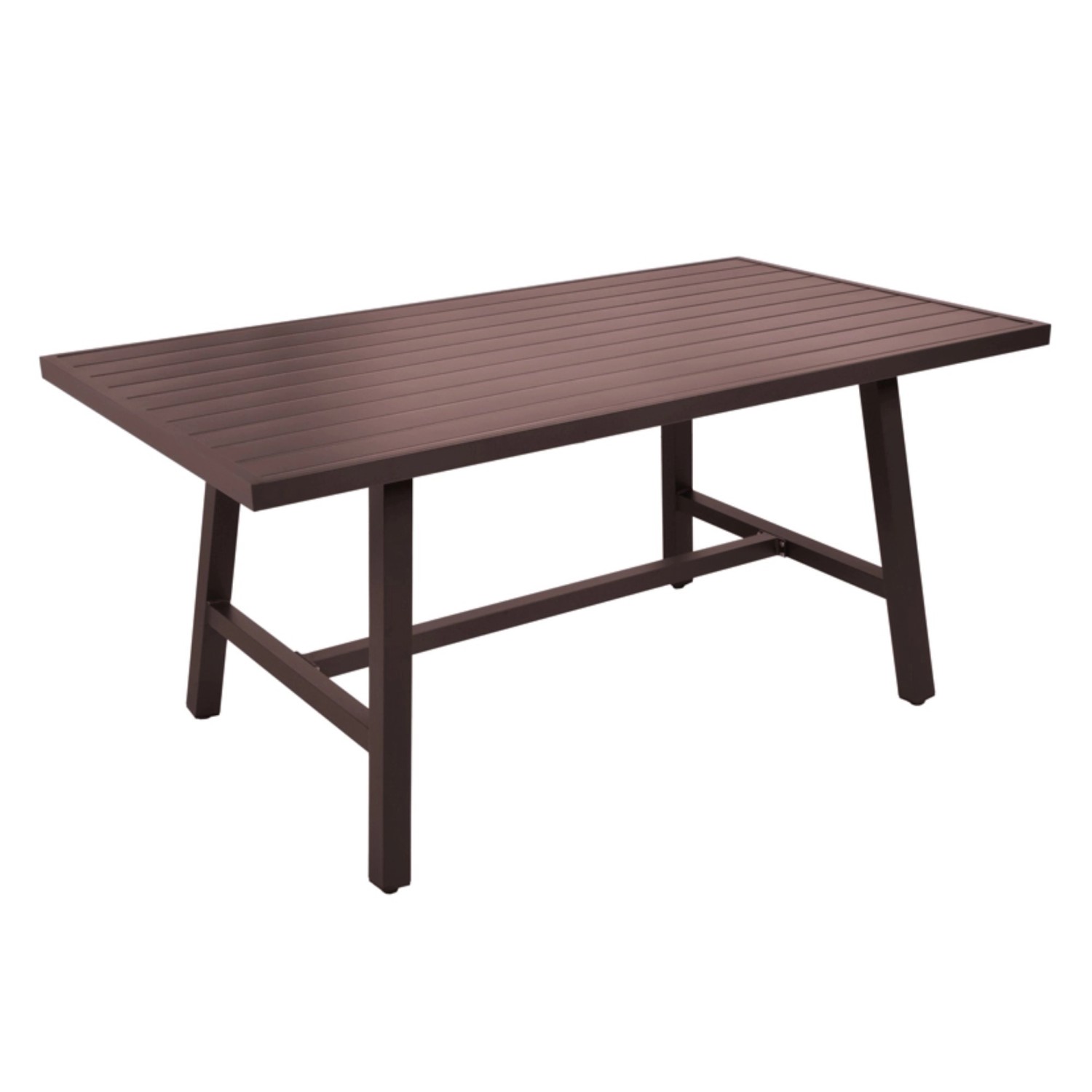 Garden Pleasure Gartentisch Denia Rechteckig Dunkelbraun 89,5 cm x 160 cm günstig online kaufen