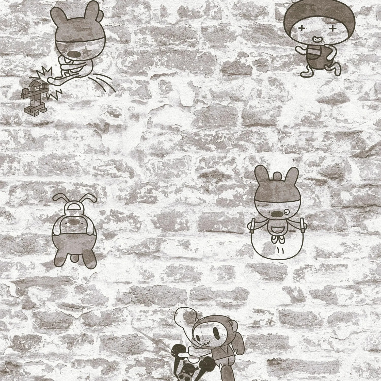 A.S. Création Papiertapete Boys & Girls 6 Stein Grau