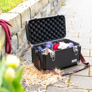 HMF 14801-02 Alu Transportkoffer Aufbewahrungskoffer Individuelle Facheinteilung 40 x 27 x 23 cm