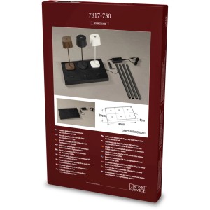 Konstsmide 6-fach Ladeplattform für USB-Tischleuchten, schwarz, 47x29x4cm. Zum Aufladen von bis zu 6 Tischleuchten.