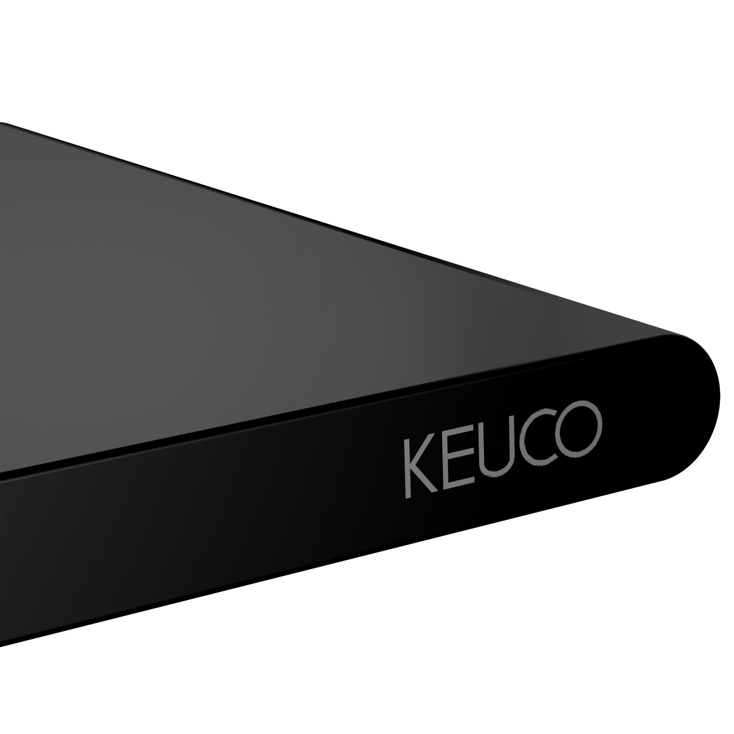 Keuco Duschablage Rose, 33cm, schwarz-matt, zur Wandmontage im Bad.