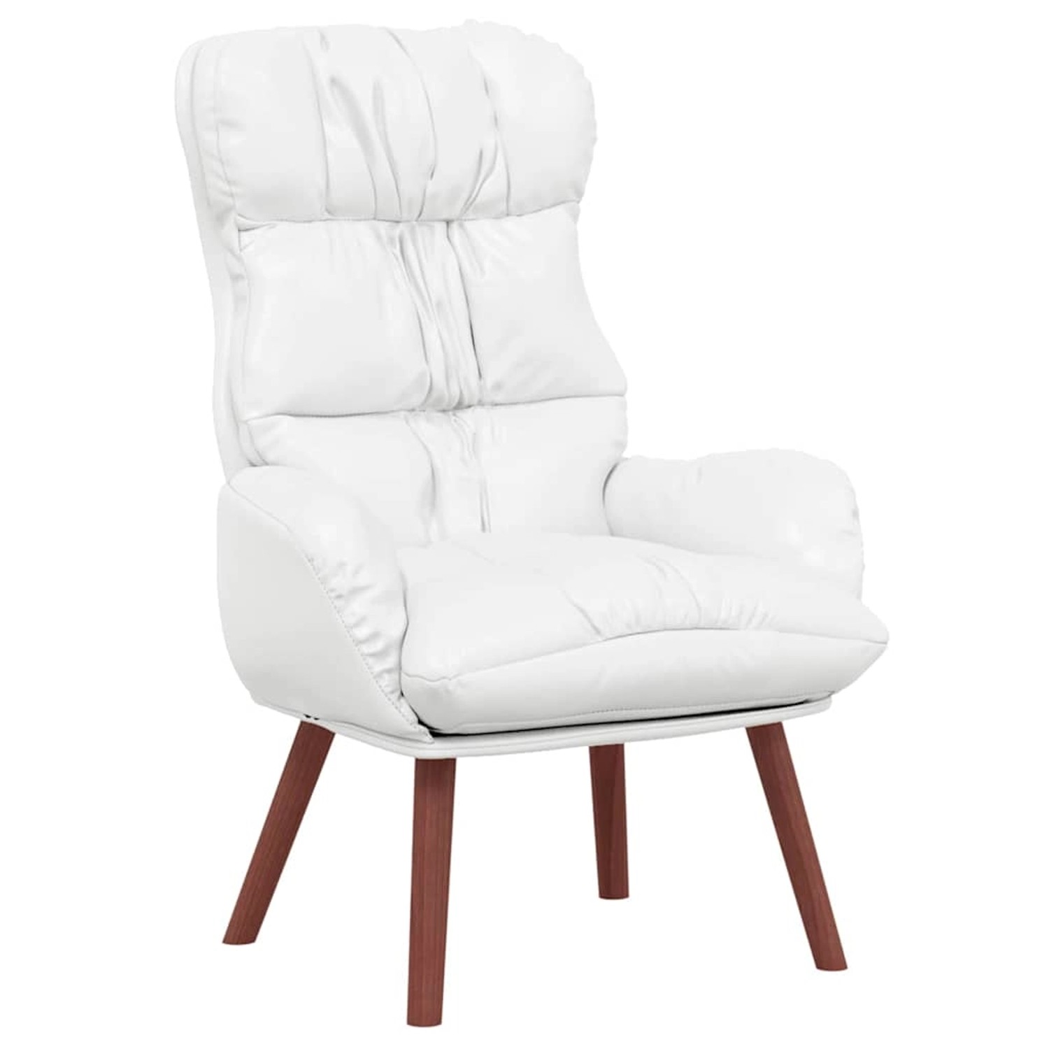 vidaXL Relaxsessel Weiß 69 x 74 x 93 cm Kunstleder 42001879