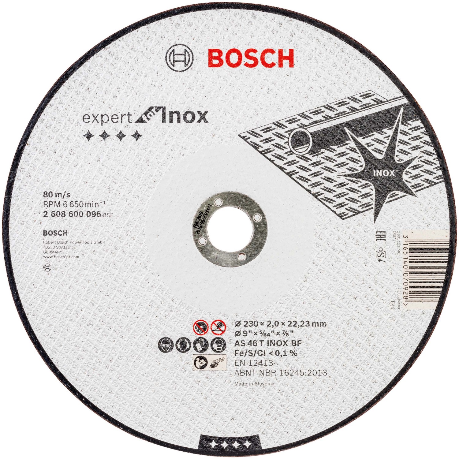 Bosch Schleif-Trennscheibe Inox 230 mm x 2 mm gerade