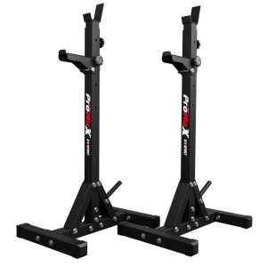 K-Sport Kniebeugeständer mit Hantelablage und Hantelscheibenaufnahme, Squat Rack für Sport & Fitness.