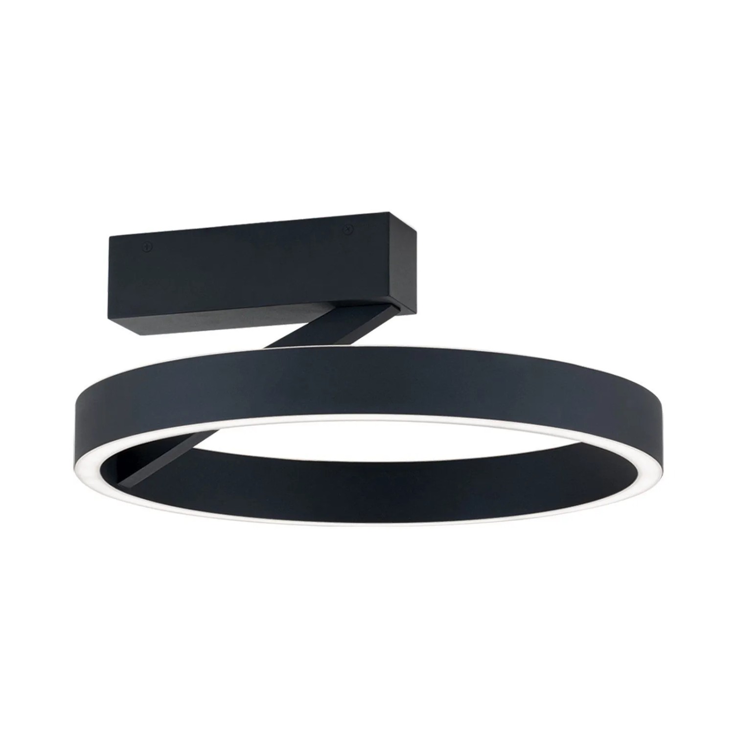 Orion Leuchten LED Deckenleuchte Ring Ø 40 cm 40W 2500LM 2700K 3000K 4000K Schwarz
