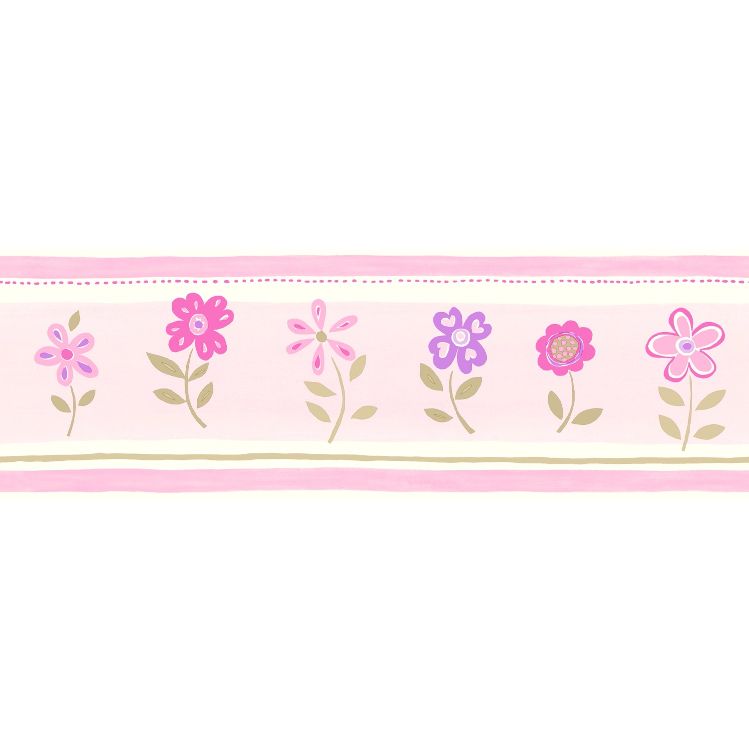 ESTAhome Selbstklebende Tapetenbordüre Blumen Hellrosa 17,06 cm x 5 m 17000 günstig online kaufen